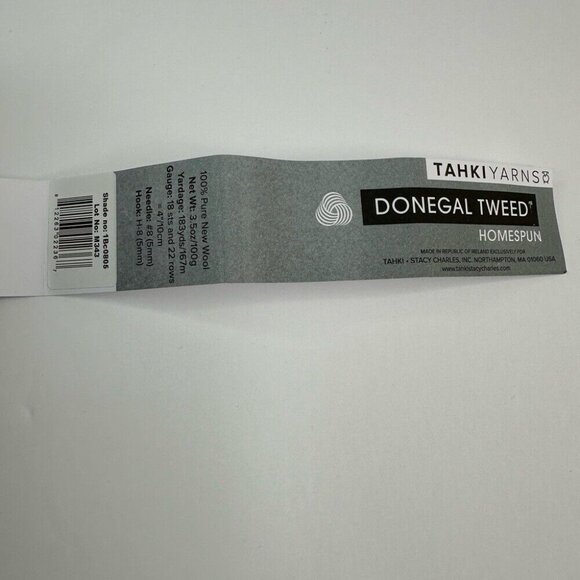 Handmade New Blue Donegal Tweed Wool Basketweave Winter Knit Beanie - Adult S/M - Picture 8 of 10